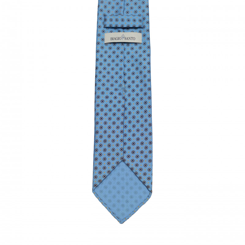 Cravatta FIORI SU CELESTE Cravatta FIORI SU CELESTE