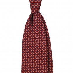 red small squares tie