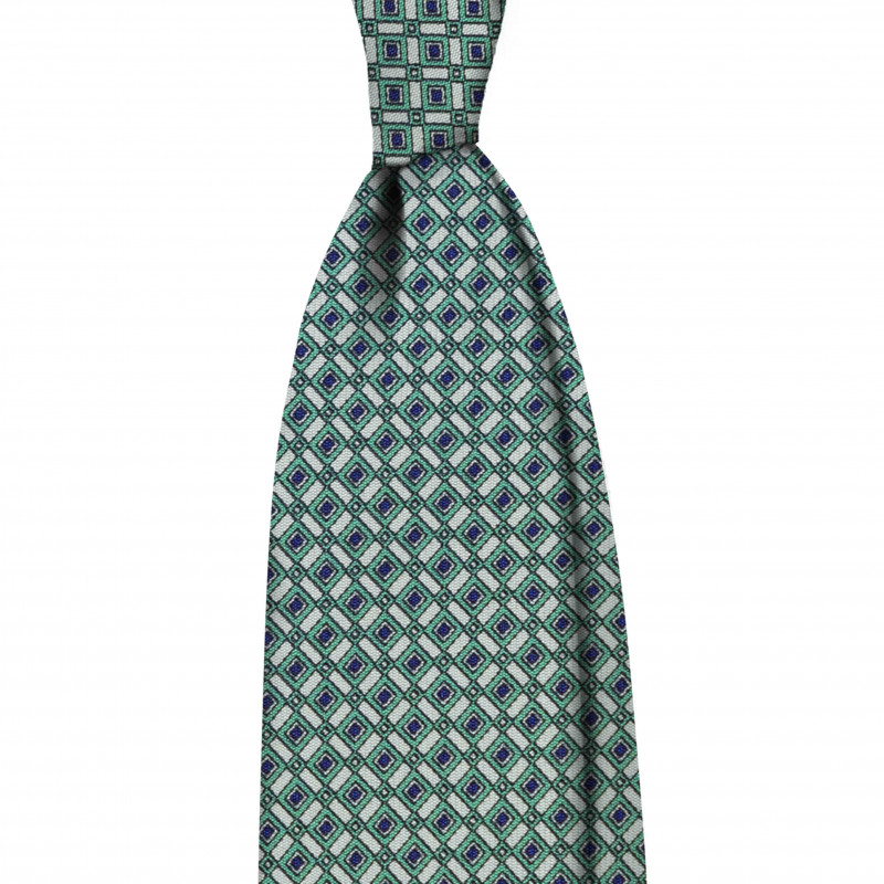 tiffany green small squares tie