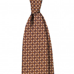 ORANGE SMALL SQUARES tie