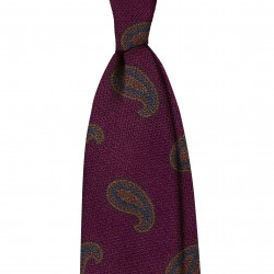 BURGUNDY PAISLEY tie