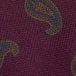 BURGUNDY PAISLEY tie 2