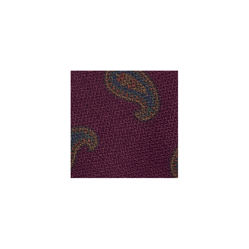BURGUNDY PAISLEY tie
