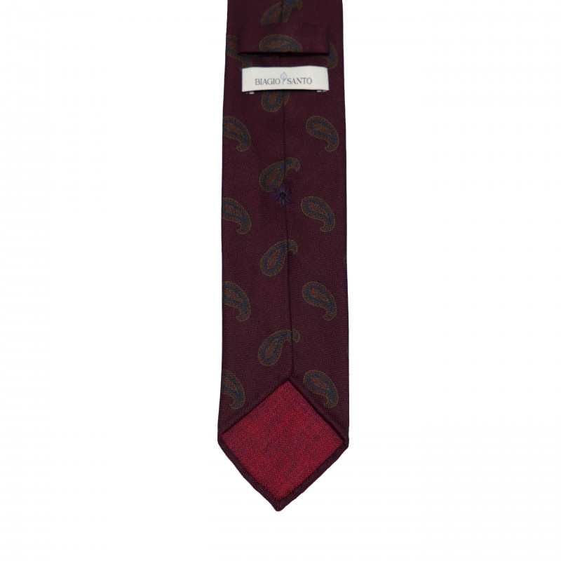 Cravatta FANTASIA PAISLEY BORGOGNA Cravatta FANTASIA PAISLEY BORGOGNA
