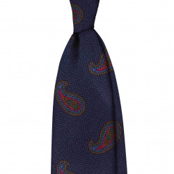 NAVY PAISLEY tie