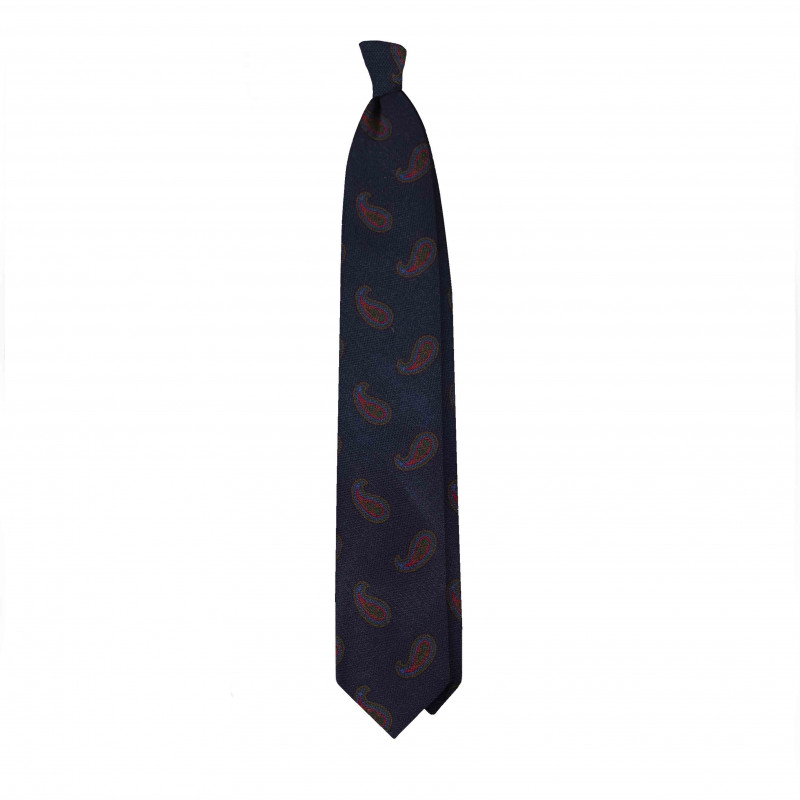 NAVY PAISLEY tie