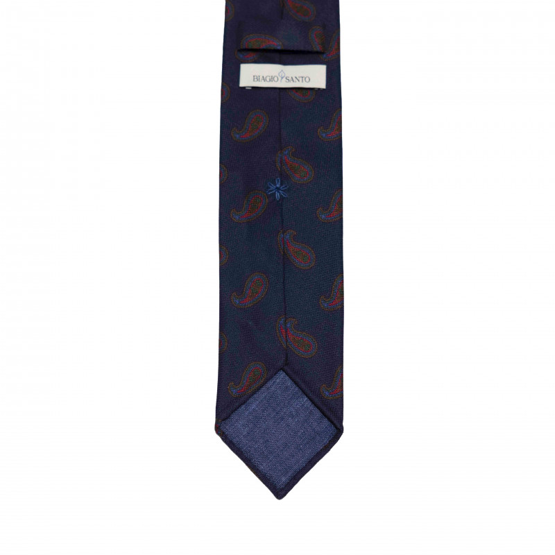 NAVY PAISLEY tie
