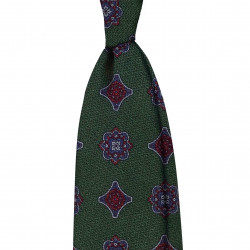 GREEN MEDALLIONS tie