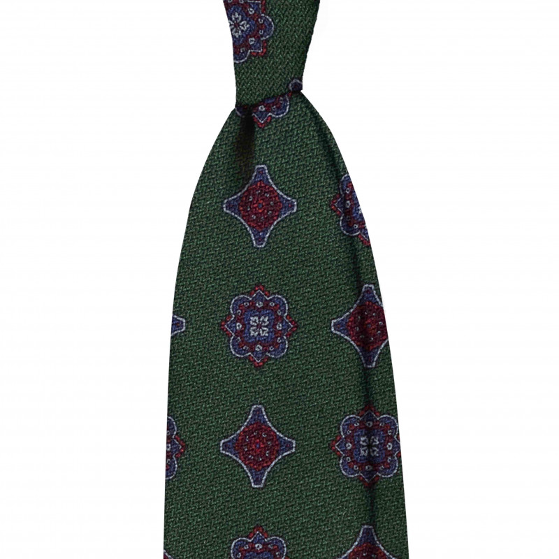 GREEN MEDALLIONS tie