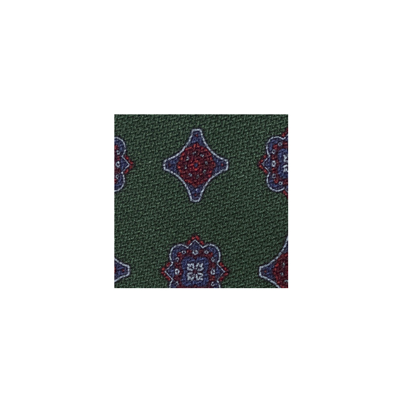GREEN MEDALLIONS tie