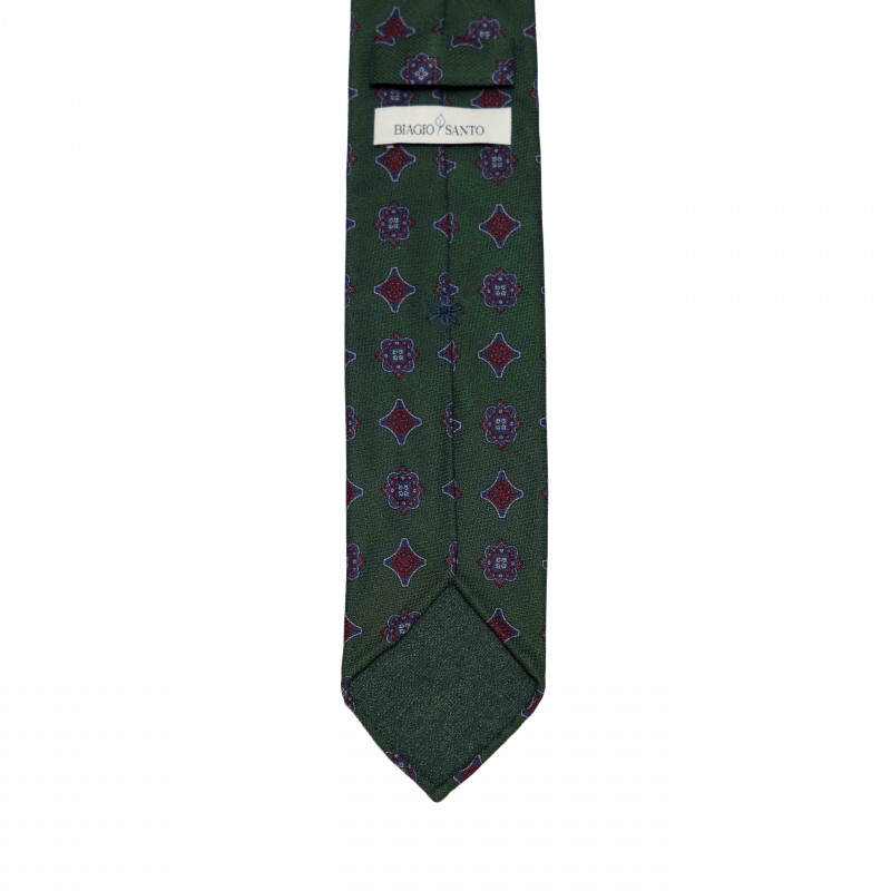 GREEN MEDALLIONS tie