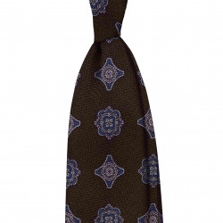 BROWN MEDALLIONS tie