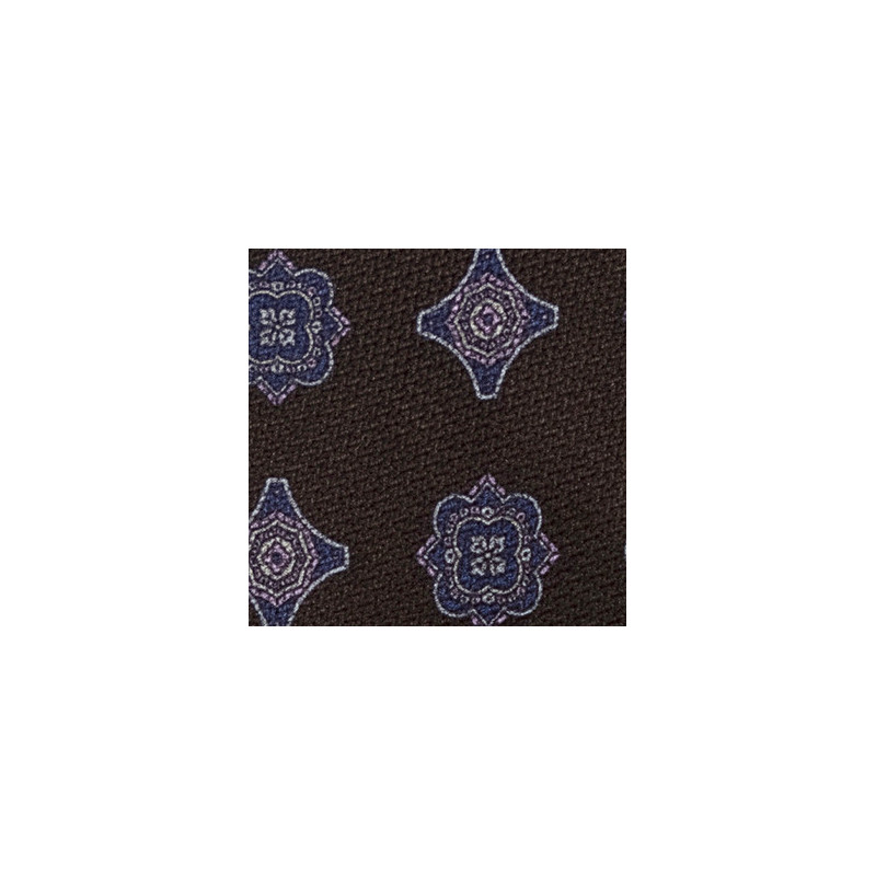 BROWN MEDALLIONS tie