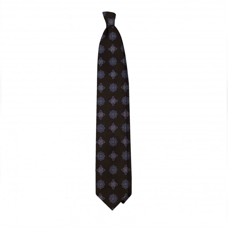 BROWN MEDALLIONS tie