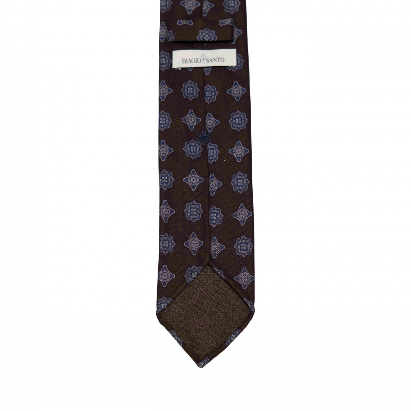 BROWN MEDALLIONS tie