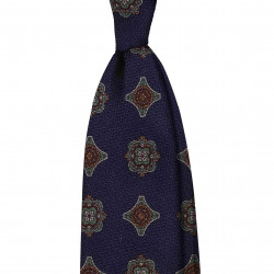 NAVY MEDALLIONS tie