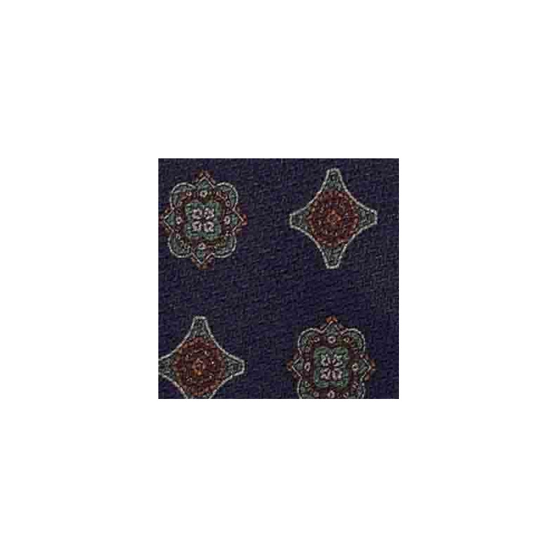 NAVY MEDALLIONS tie