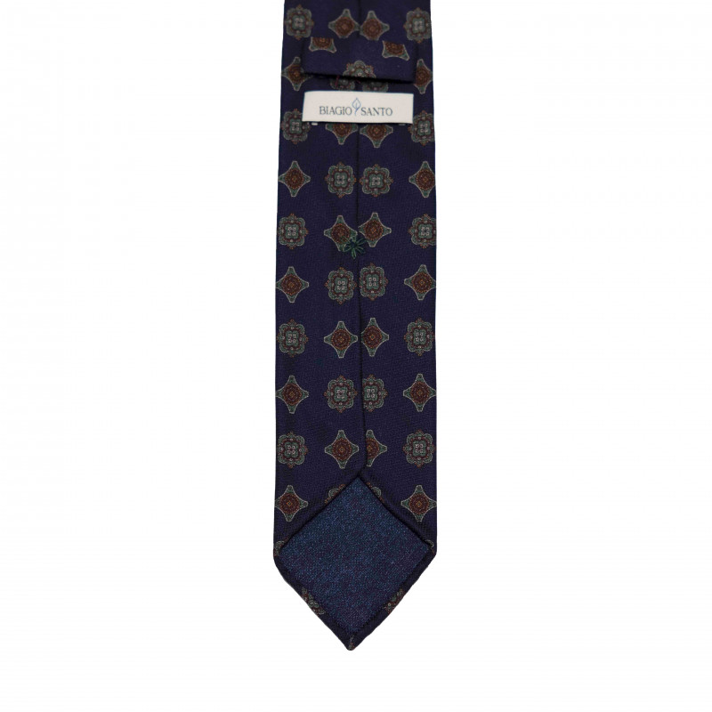 NAVY MEDALLIONS tie