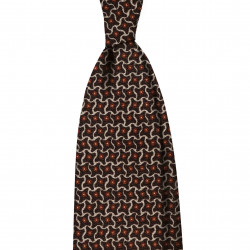 BROWN STAR PATTERN tie