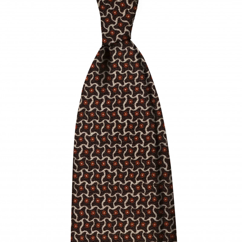 BROWN STAR PATTERN tie