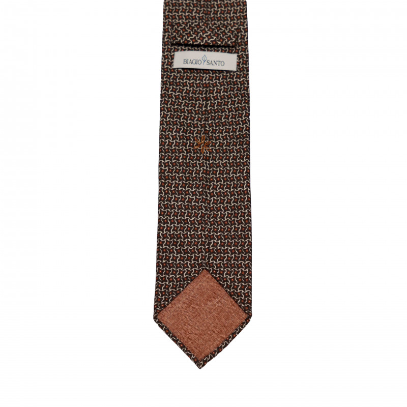 BROWN STAR PATTERN tie
