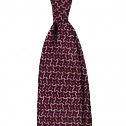 BORDEAUX STAR PATTERN tie