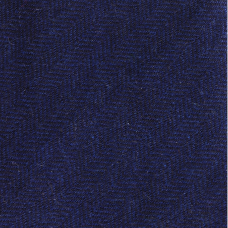 Blue herringbone cashmere