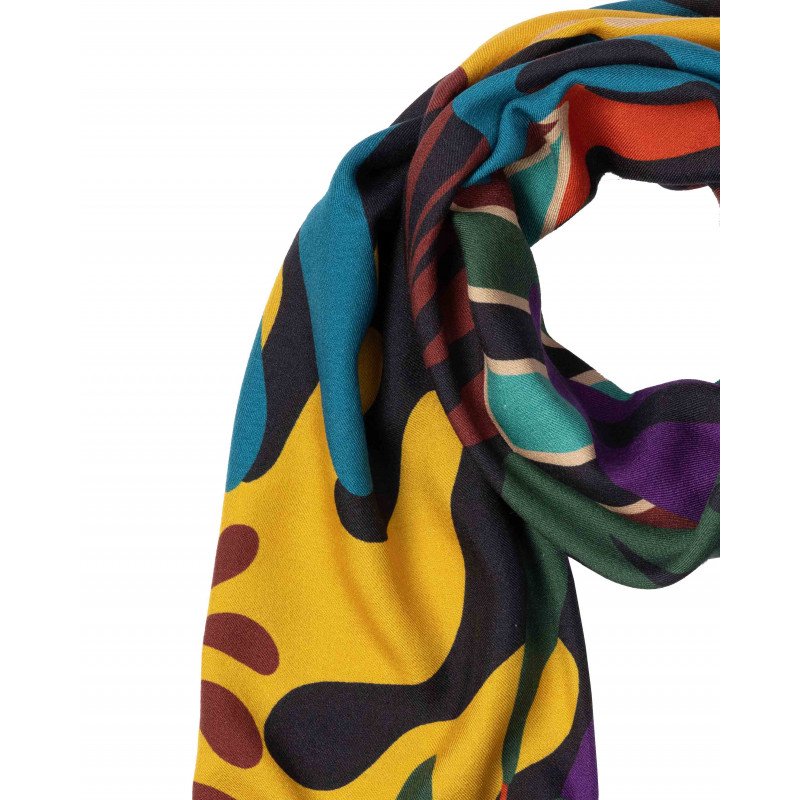 Sciarpa alghe multicolore