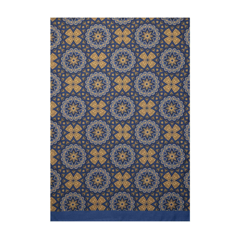 Sciarpa medaglioni blu