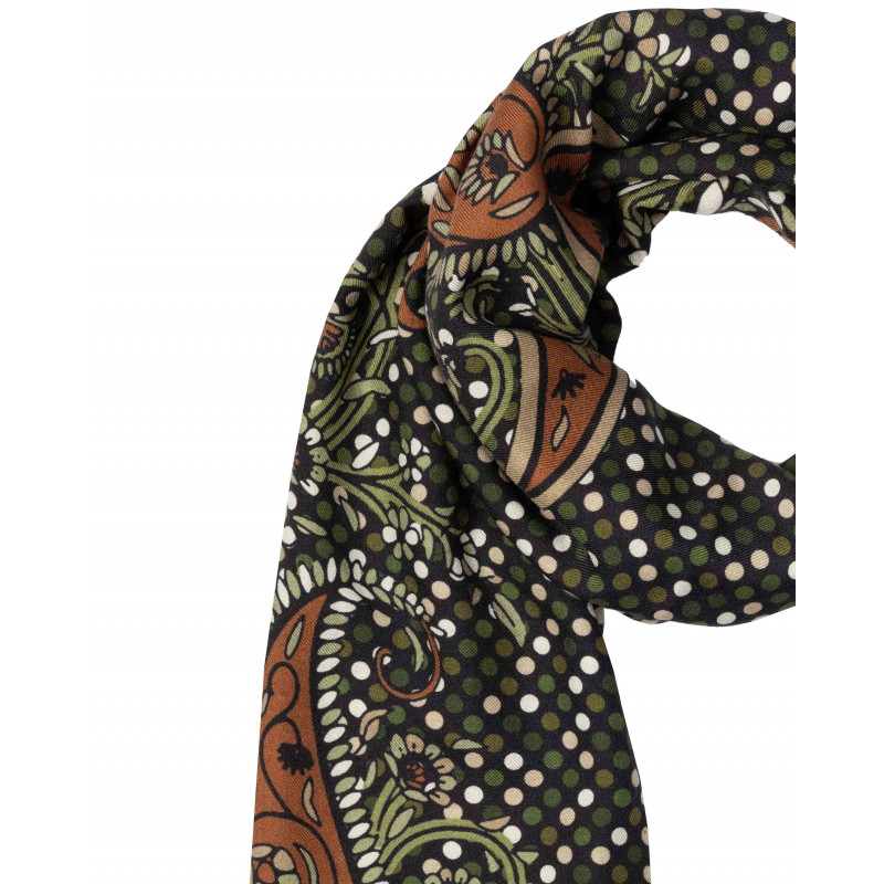sciarpa pois verde