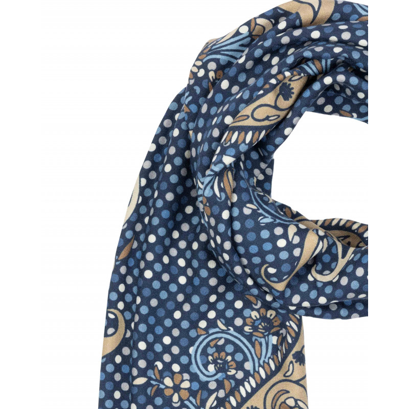 sciarpa pois blu