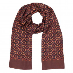 Sciarpa rombi bordeaux