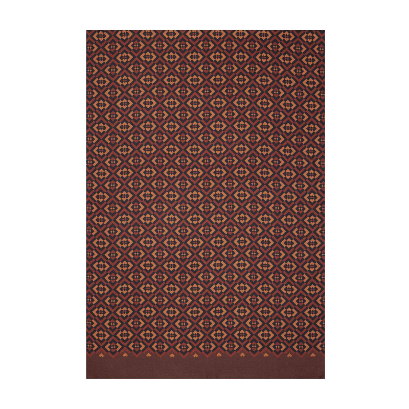 Bordeaux diamond scarf