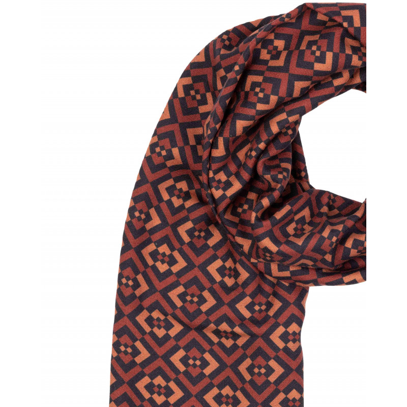 Sciarpa rombi bordeaux