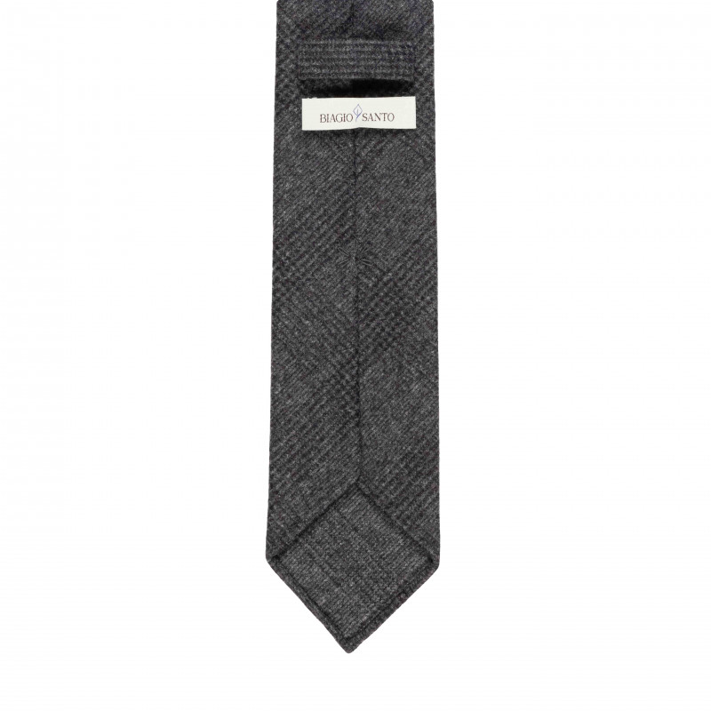 Cravatta a quadri grigia