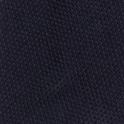 Silk/wool grenadine tie - Navy 2