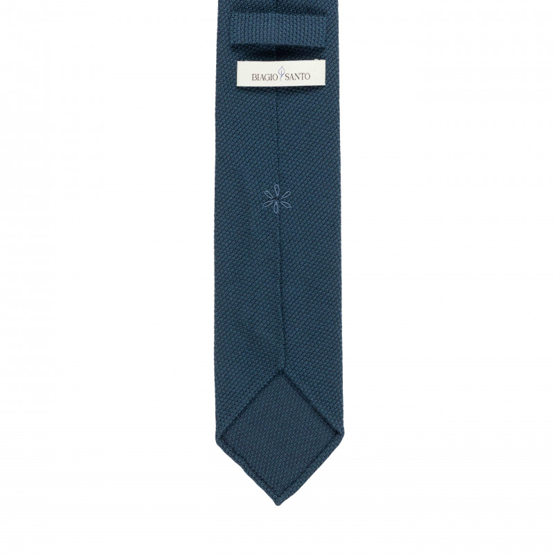 Silk/wool grenadine tie - Petroleum Silk/wool grenadine tie - Petroleum