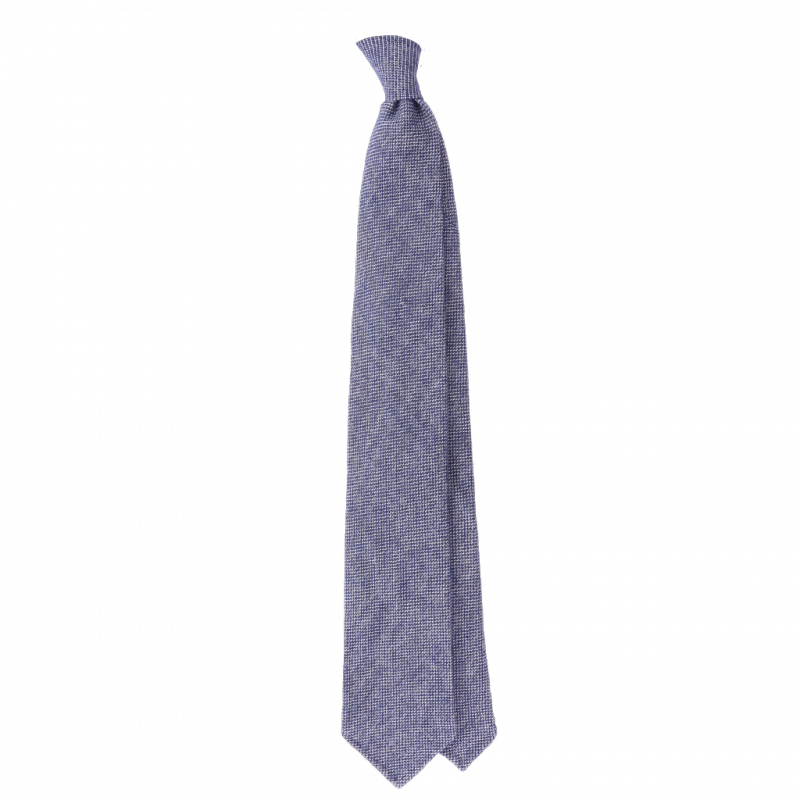 Cravatta Uomo LORENZO CANA In Pura Seta 100% - Colore Blu Argento Con Strisce - Eleganza Italiana Per Matrimonio E Affari - Modello 84339