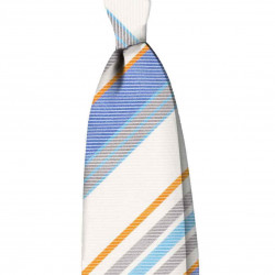Multistripes white tie