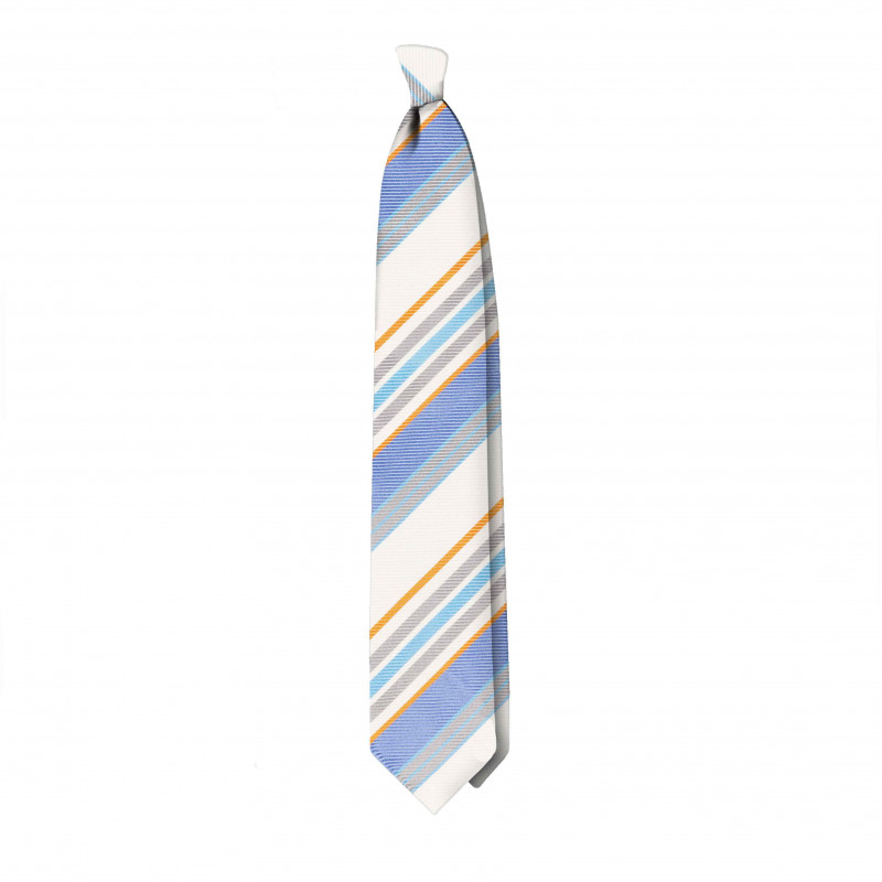Multistripes white tie
