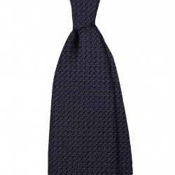 plain garza grossa tie - navy