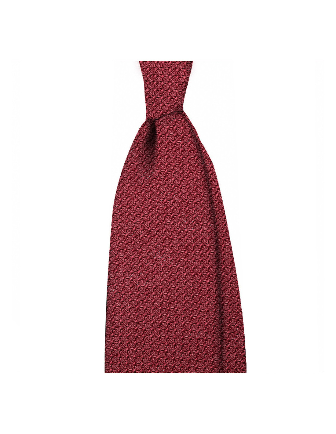 GASSANI Set Cravatta Uomo Quadri Rossa Con Gemelli E Fazzoletto - Eleganza Milano
