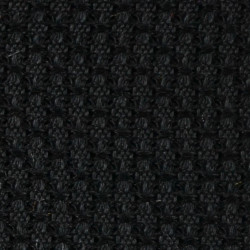 Plain garza grossa tie - black 2