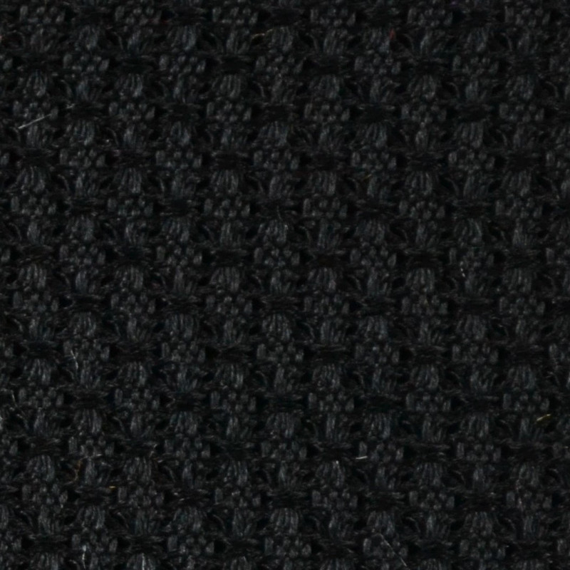 Plain garza grossa tie - black