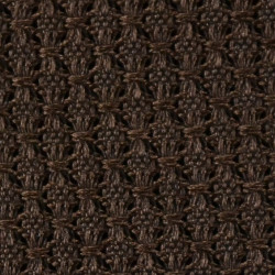 Plain garza grossa tie - brown 2