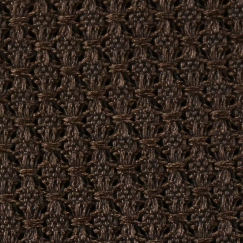 Plain garza grossa tie - brown