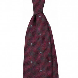 Grenadine tie with grey...