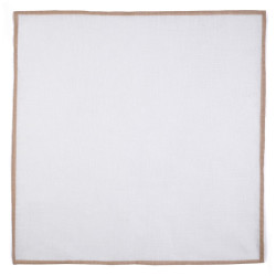 Beige shoestring linen...