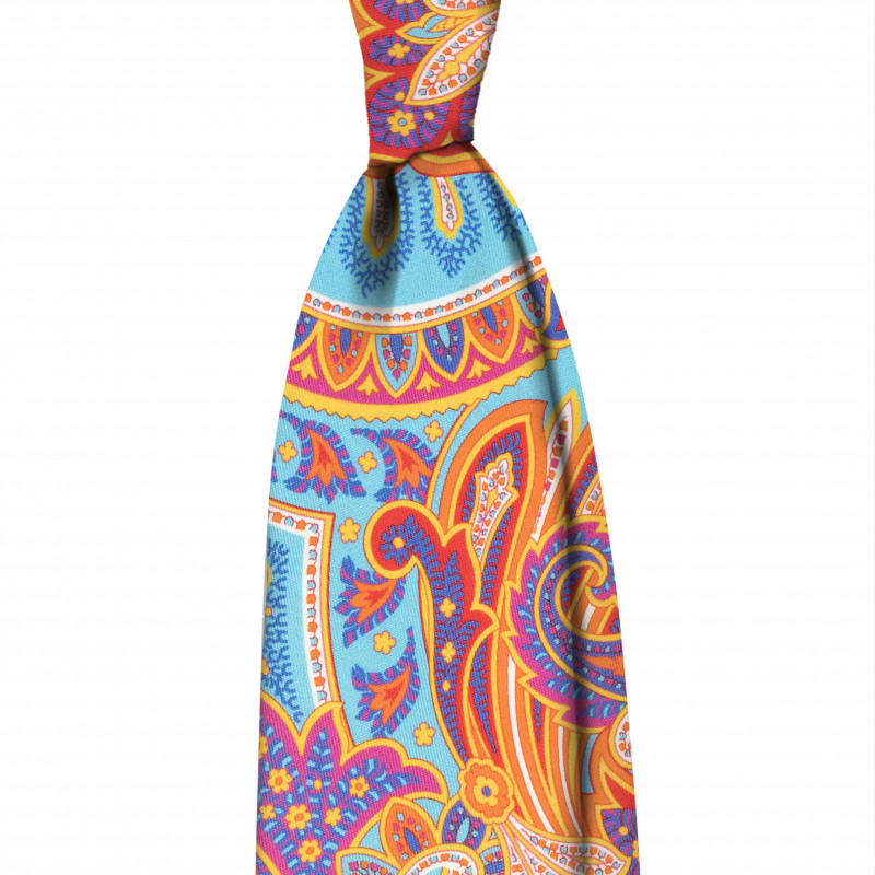 Cravatta paisley multicolore