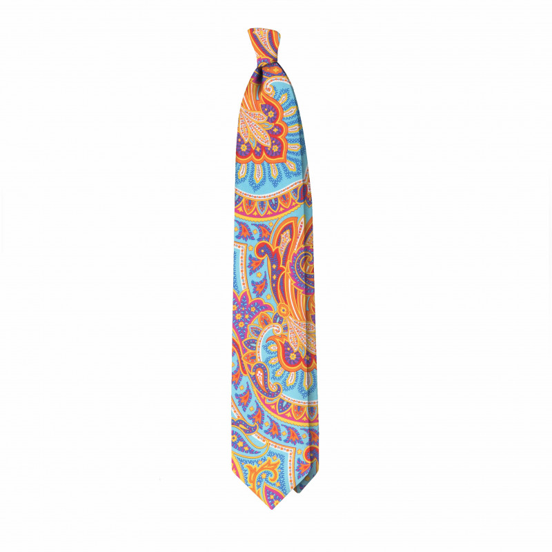 Multicolor paisley tie